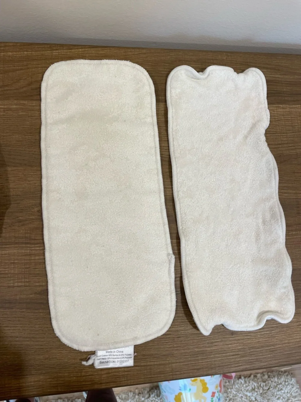 Blue Spot Reusable Nora’s Nursery cloth Diaper with White Inserts